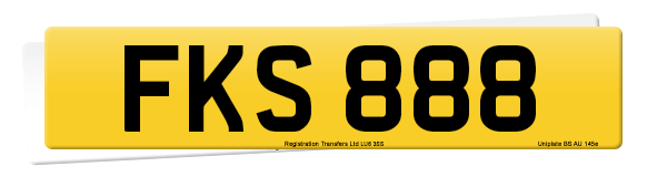 Registration number FKS 888